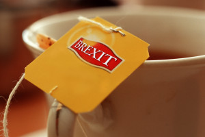 A cup of Lipton Tea steeps at a cafe in downtown Kandy.